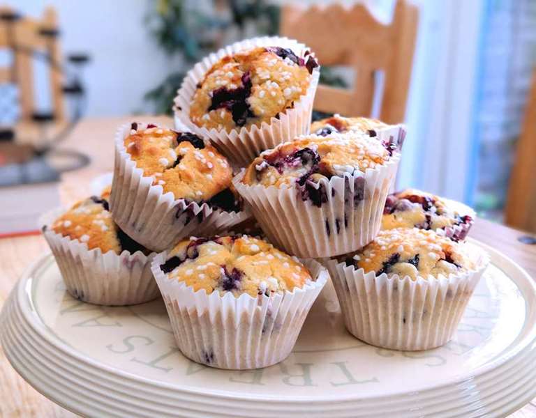 Fancy Blueberry Muffins | Recipe | Cuisine Fiend